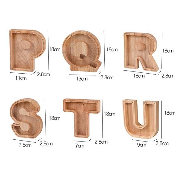 26 Stile, kreatives Sparschwein aus Holz, neue Spardose, Schlafzimmer, sichere Aufbewahrungsbox aus Holz, Aufbewahrungsorganisator, sinnvolles Souvenir