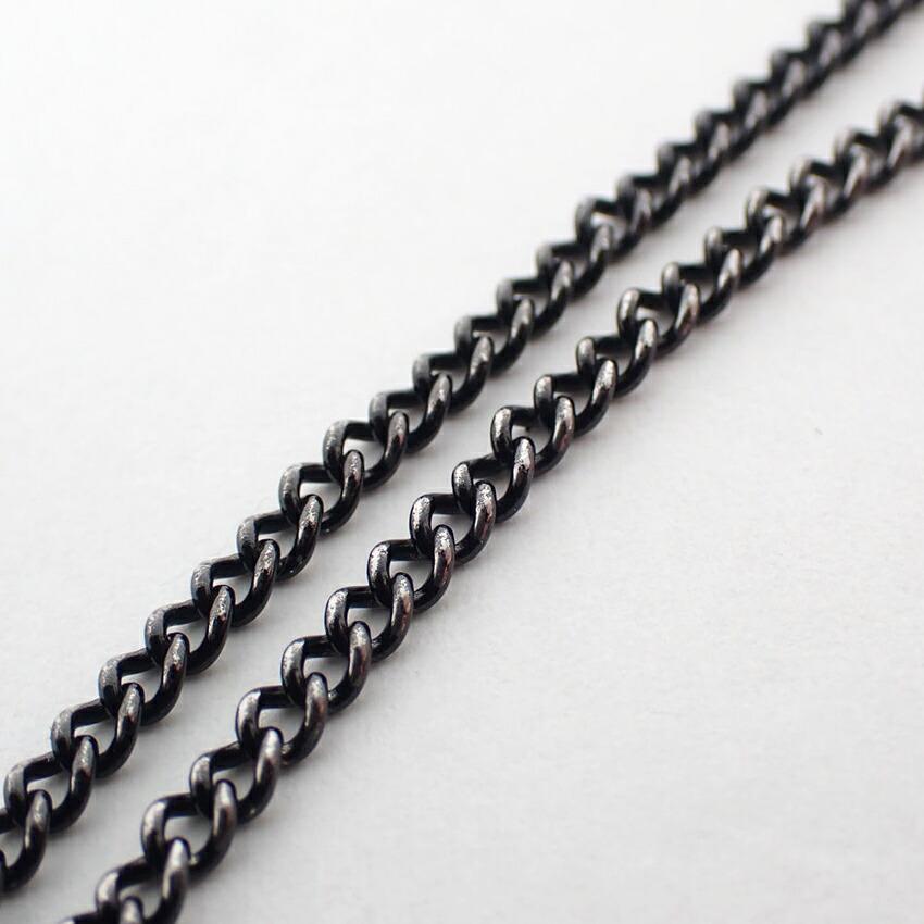 [Used] Louis Vuitton/Louis Vuitton Pendantif Champs Elysees Black LV Logo Necklace/g499-30