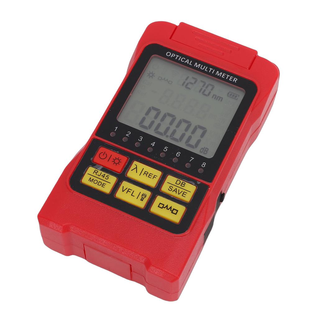 Optical Power Meter Fiber Optic Multi Tester Portable Accurate 850 1650nm with 2.5mm Universal Interface SC Connector
