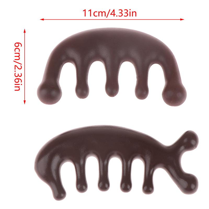 Körper Meridian Massagekamm Fünf Breitzahnkamm Akupunkturtherapie Blutzirkulation Glattes Haar