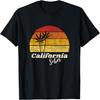 California Sober Weed Distressed Grunge Cool Retro Sunset T-Shirt
