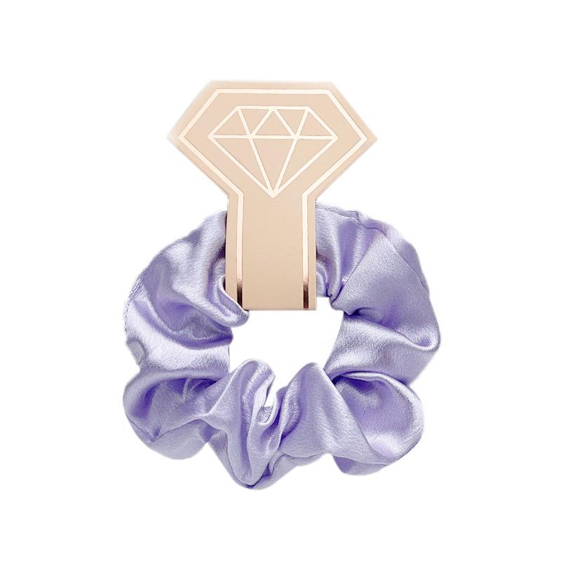 Saténový Pig Vlasová gumička do velkého střeva Jednobarevná látková květina do vlasů Evropská a americká šňůrka do vlasů Gumička Vlasové doplňky