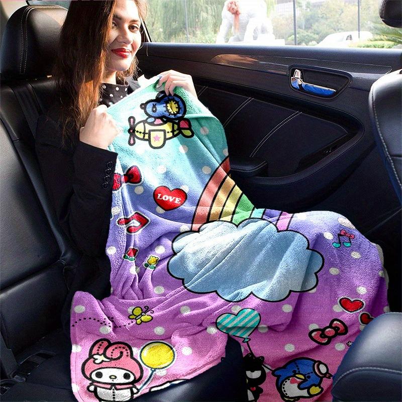 1pc. Hello Kitty Rainbow Dreams Blanket - Perfect for Home, Office, Outdoor Use, Gift Idea, Suitable for Al