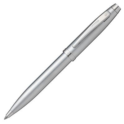 Sheaffer Ballpoint Brushed Officially Imported Pen, Oil-Based, 100ml, Chrome, N2930651,