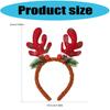 Plush Antler Hairband Photo Props Fun Headbands Party Christmas Karaoke Party Hair Hoop for Stage