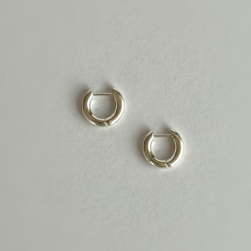 THE BORING simple ring earrings