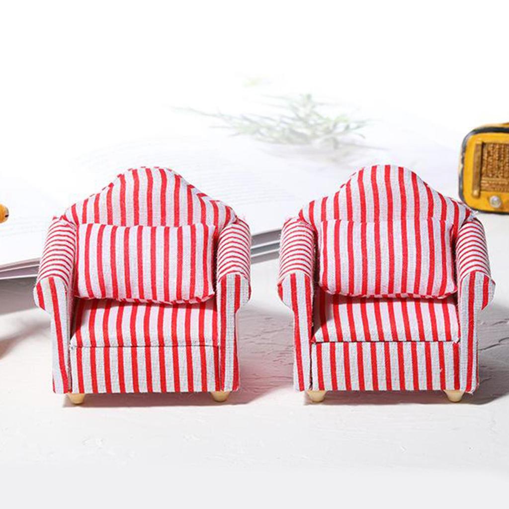 1/12 Dolls House Miniatures Modern Seat Armchair Sofa Settee