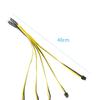2Pcs S7 S9 To 5X PCI-E PCIe 6Pin GPU Graphics Card Splitter Power Cable Adapter
