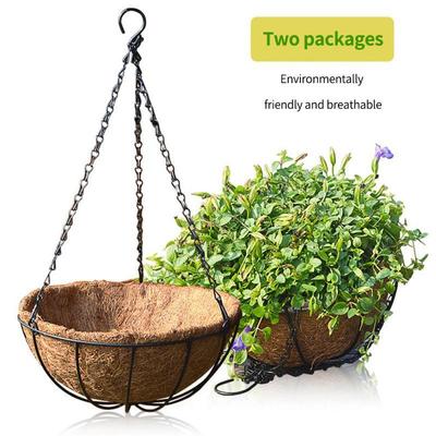 8/10/12/14  Inch Metal Hanging Basket For Plants Flower Garden Pot Planters Round Wire Plant Holder Pots For Home Balcony Decor
