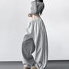 Damen Jogginghose 2025 Schwarz mit seitlicher Spitze - Elastischer Bund, Vielseitig Weiter Schnitt, Lässige Street Dance Hose
