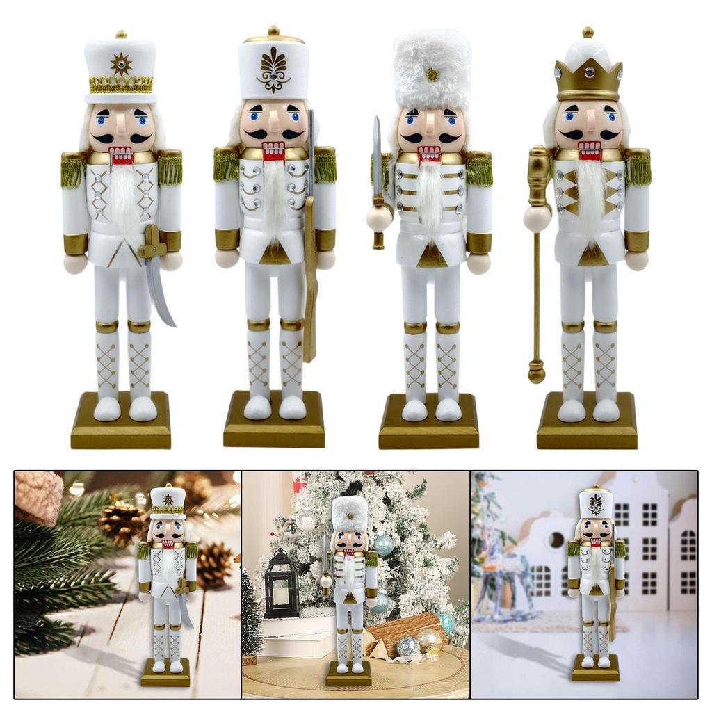 Nutcracker Figurine Statue Freestanding Traditional Collectible Christmas