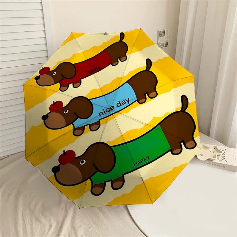 

1PC lucky nice day HAPPY Umbrella-8-Rib Reinforced, Automatic Open, Lightweight & Durable, Cute Fashion Accessory for Outdoor-Y0374
