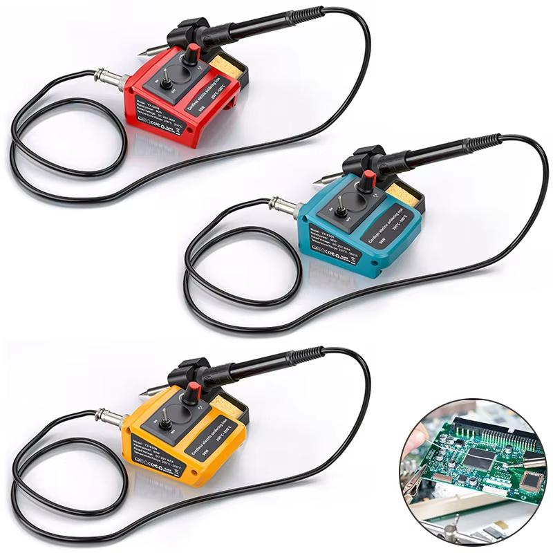 Cordless Soldering Iron Kit for Makita/Dewalt/Milwaukee 18v LXT Battery,91W LED Digital Solder Iron Soldering Gun with 1pcs Tips