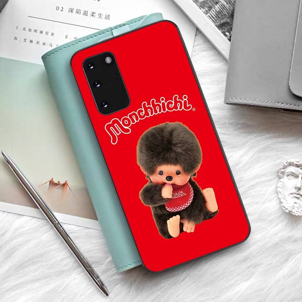 Cute Cartoon M-Monchhichi Phone Case For Samsung S 24 Fe 25 Ultra Plus 20 Lite 21 30 22 23 24 22 Ultra 5G Fundas