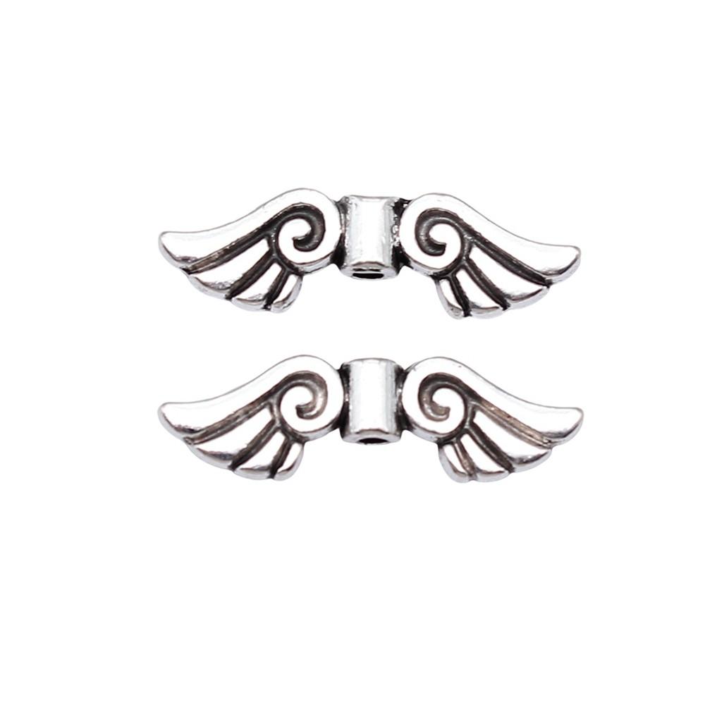 Angel Wing Beads Spacer Small Hole Butterfly Charms For Spiritual Jewelry
