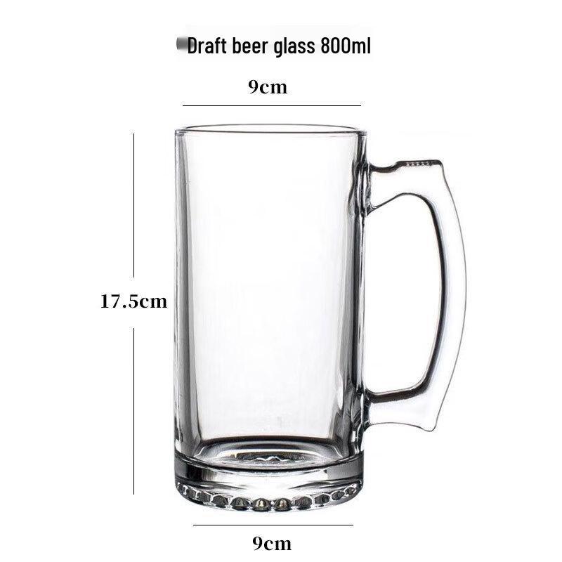 Shangqi 1200ML Handled Glass Beer Mug