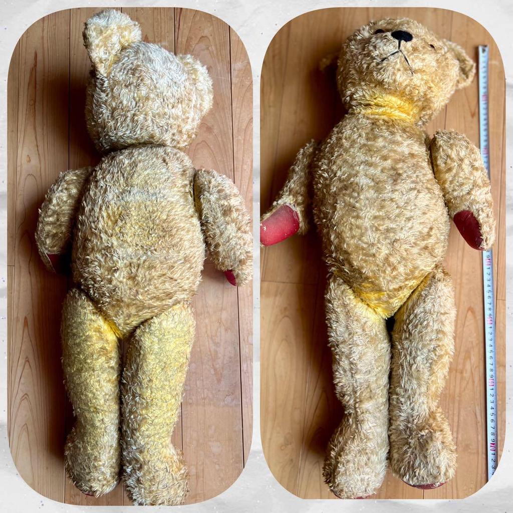 [USED] Vintage Teddy Bear, Antique, 50cm, Unmarked