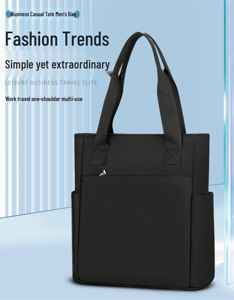 Men's Cross-Body Oxford Cloth Waterproof Briefcase and Shoulder Bag