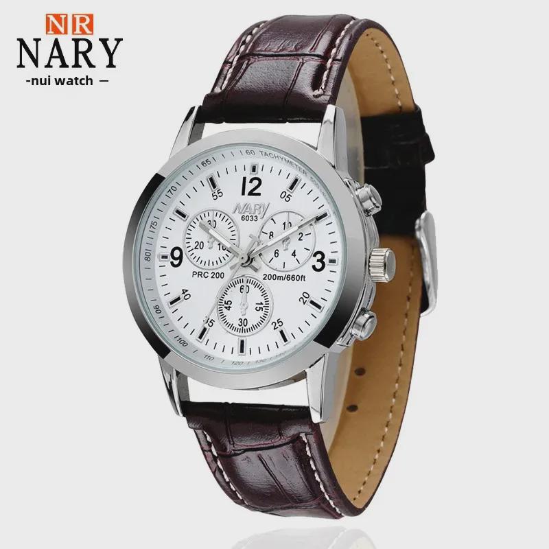 Relógio de Pulso de Quartzo Nary Fashion para Casais - Modelo Unissex Presente para Estudante 6033