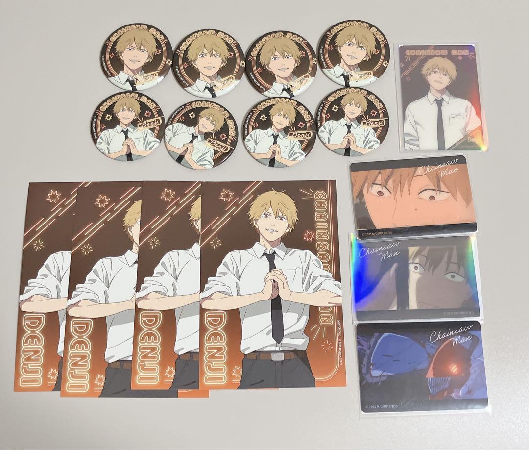 

[USED] Denji Chainsaw Man Neon Can Badge Clear Card Animate Fair Bonus