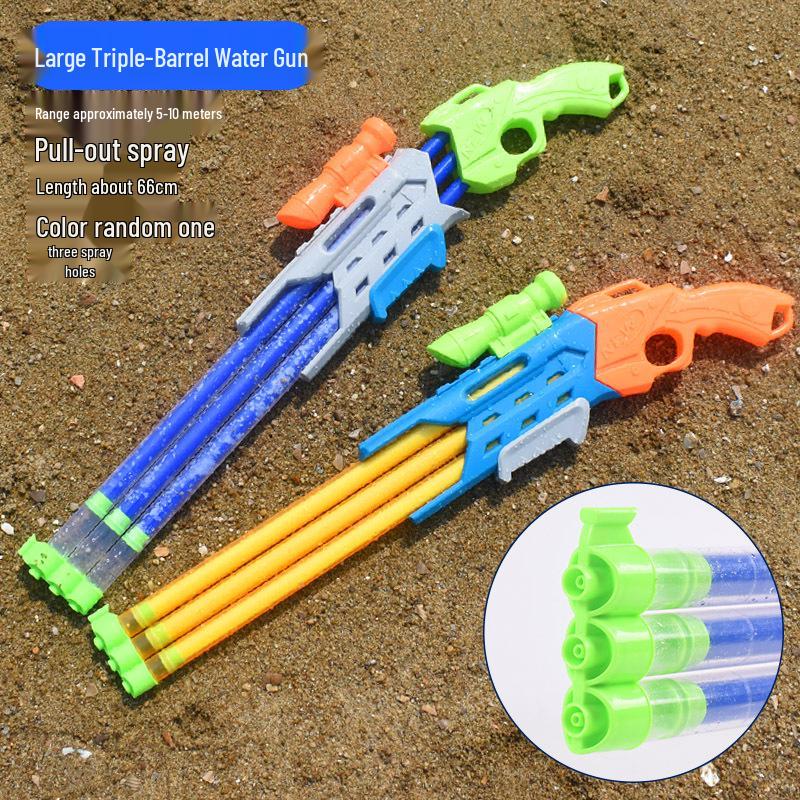 Multi-Hole Water Cannon Toy for Beach Play