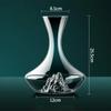 Iceberg Decanter Transparent Glass Brandy Champagne Wine Bottle Dispenser Family Party Set Supplies