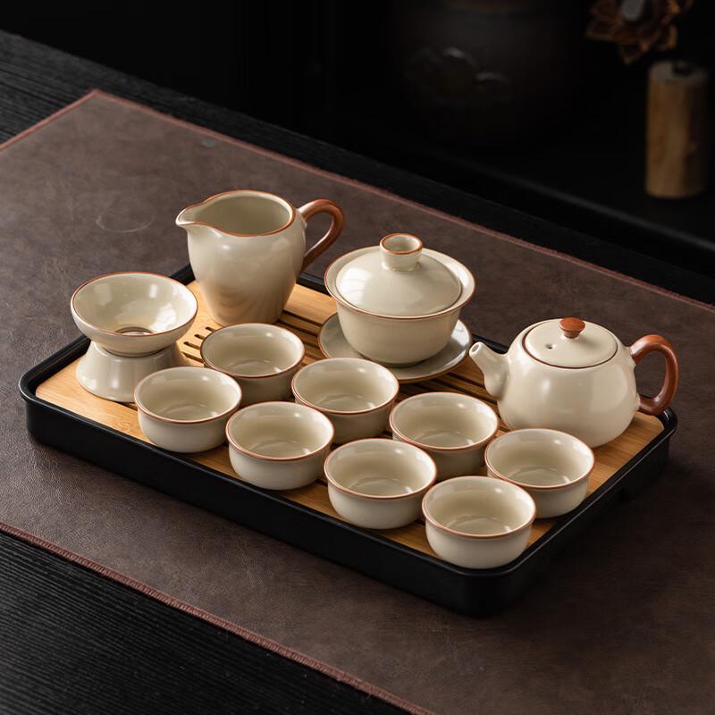 Minimalist Ru Kiln Kung Fu Tea Set