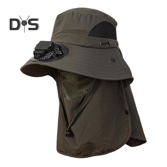 

Солнечная шляпа-веер, широкополая шляпа от солнца с вентилятором на солнечной батарее, летняя шляпа-ведро с защитой от ультрафиолета и защитой лица для гольфа, пешего туризма, рыбалки Sets армия зеленый