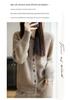 Women's Thickened Hooded Wool Cardigan: Autumn/Winter Simple Casual Cable Knit Sweater Coat