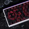 Side Printed Keycaps Intricate Pattern Theme for 60% 68% Mechanical Keyboards Heat Sublimation Printing