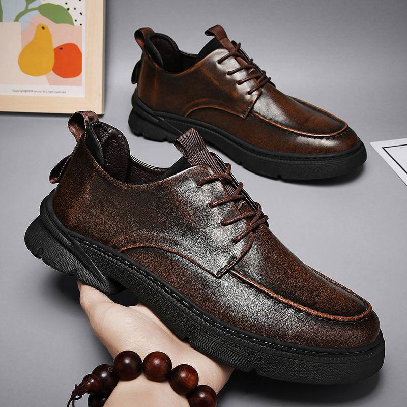 Ανδρικά Νέα Ανοιξιάτικα και Φθινοπωρινά Καθημερινά Παπούτσια από Γνήσιο Δέρμα
