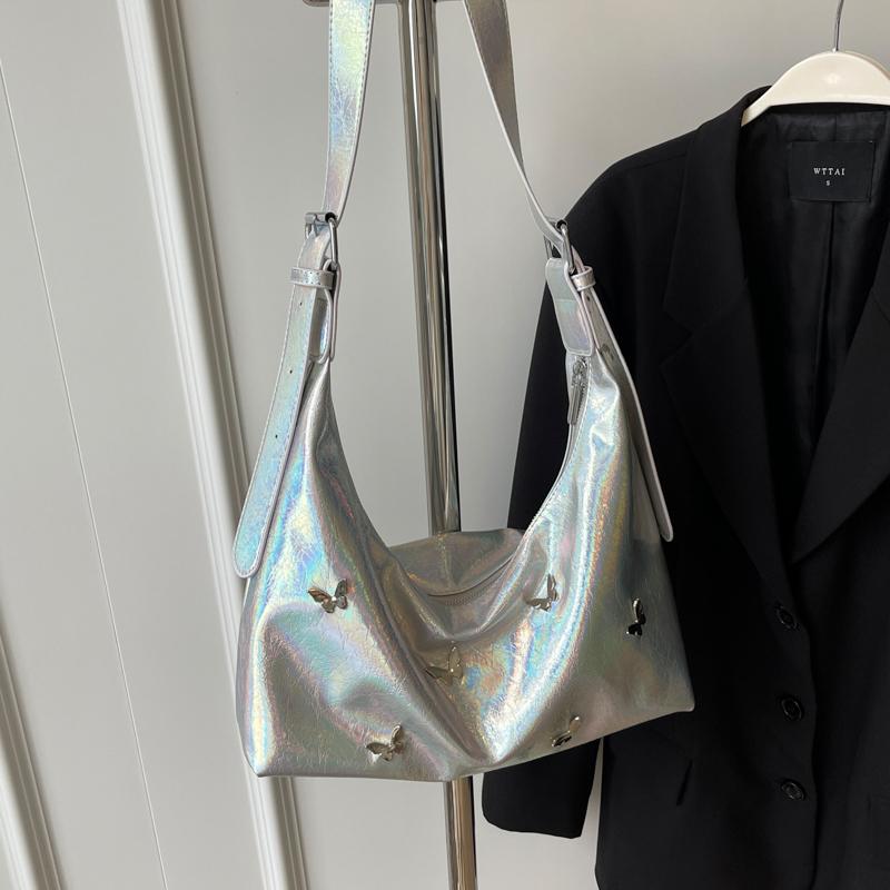 Модная плиссированная сумка-бабочка подмышкой для женщин — фото 9