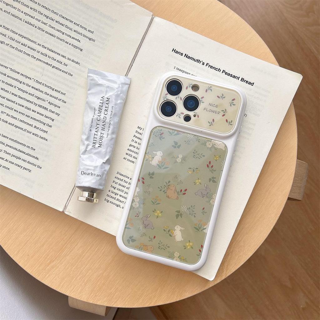 Floral Rabbit Anti-drop Phone Case for iPhone 15/Pro Max