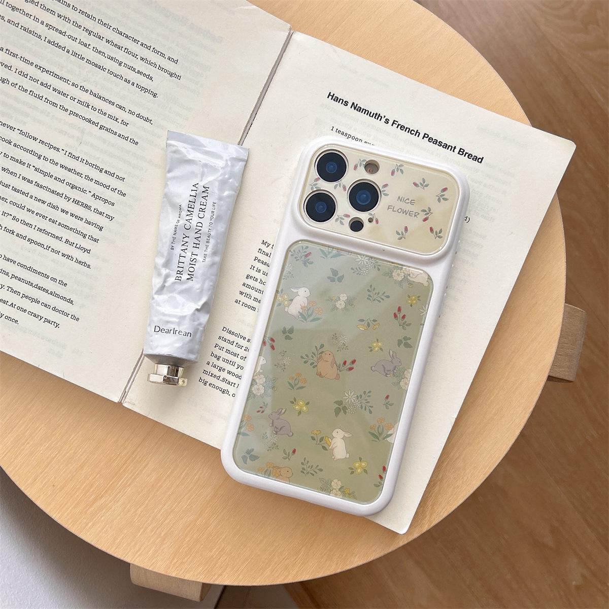 

Floral Little Rabbit Anti-Drop Phone Case for iPhone 15/17/16 Pro Max iPhone 17 Pro