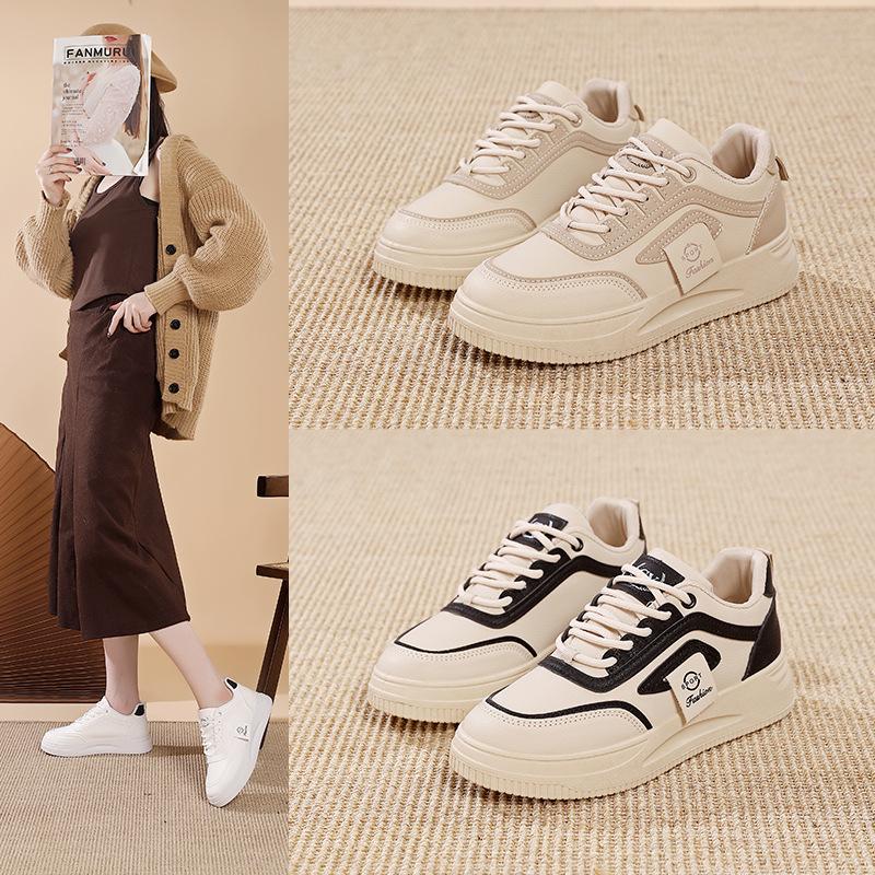 Women's Shoes with Visible Feet, Small People Increase In Height, Korean Version of Board Shoes, Spring and Autumn Soft-soled Sports Shoes