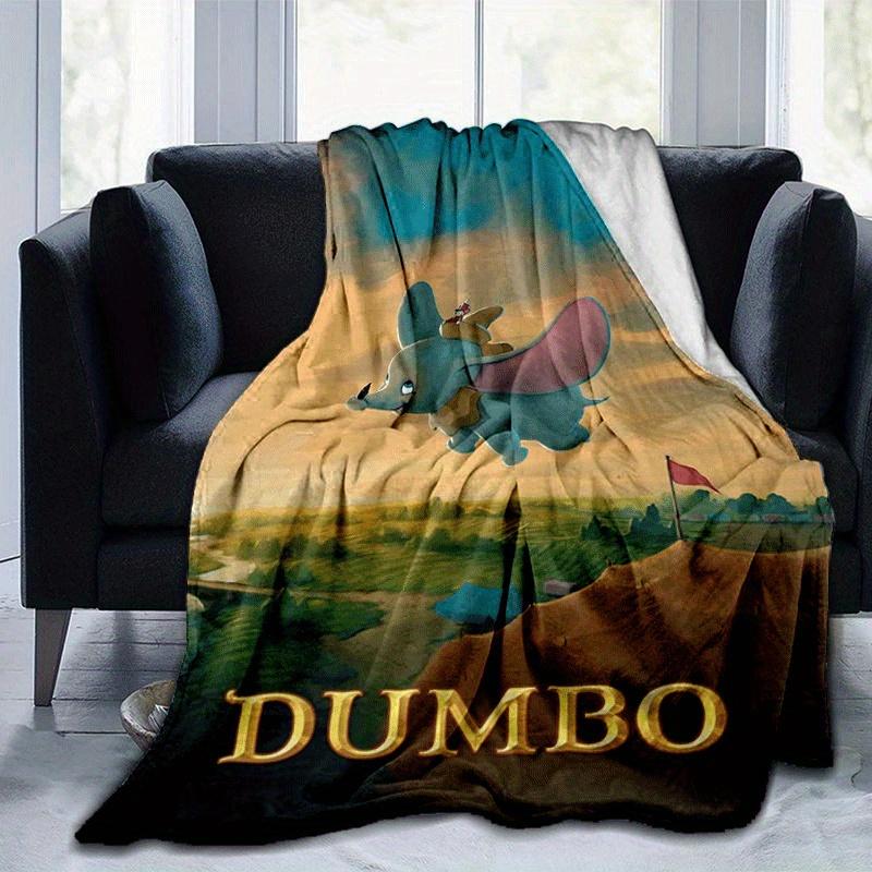 1pc Dumbo Printing Blanket - Soft, All-Season Throw for Office Blanket, | Personalized Gift with Adorable Cartoon Design