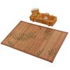 Foldable Bamboo Placemat Vintage Heat Insulation Pad Chinese Style Teacup Mat  Table Decoration