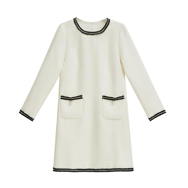 Dress Women's Autumn New High-end Temperament Chic Beautiful Long-sleeved Skirt