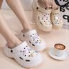 New thick-soled slippers women wear non-slip and wear-resistant cute cartoon eva slippers hole shoes wholesale