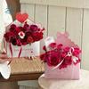 10 Stück Papier Valentinstag Umschlagboxen Faltbar Handgemacht Blume Umschlagbox DIY Floral Umschlag Geschenkbox für den Valentinstag