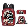 Classic Funny Fire Force season 3 3D Print 3pcs/Set pupil School Bags Laptop Daypack Backpack Inclined shoulder bag Pencil Case