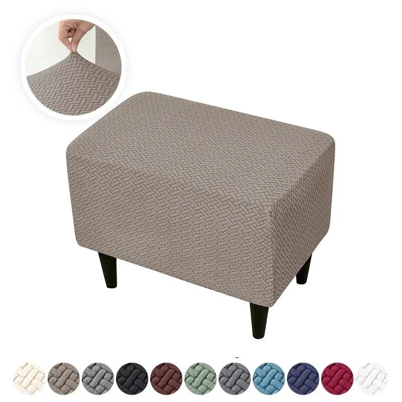 Jacquard Wing Chair Cover Stretch High Sloping Armchair Covers Nordic Elastic Single Sofa Slipcovers With Seat Cushion Covers