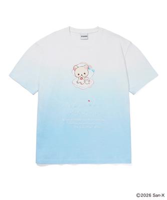 YOUHEE [Korilakkuma] Dyeing T-Shirts Blue