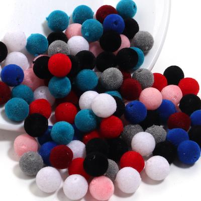 100 szt. 8/10 mm Koraliki Żywiczne z Aksamitną Powierzchnią, Głębokie Kolory, Kulki Okrągłe, Do Tworzenia Biżuterii, Naszyjników, Bransoletek, Kolczyków, Akcesoria