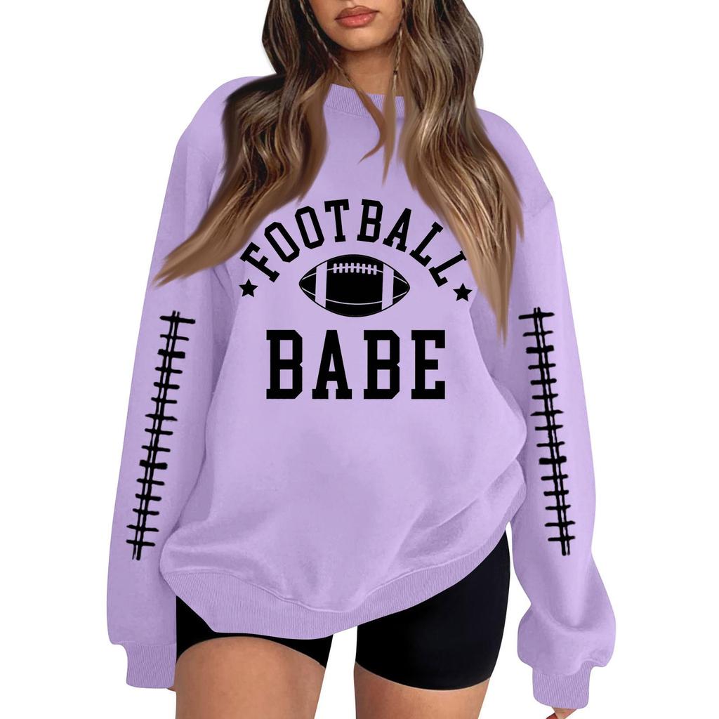 Unisex Lightweight Printed Neck Long Sleeve Sweatshirt