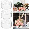 1/3/6 st Rund Klar Akryl Vas 12 Hål Bröllopsfest Matsalsbord Mittpunkt