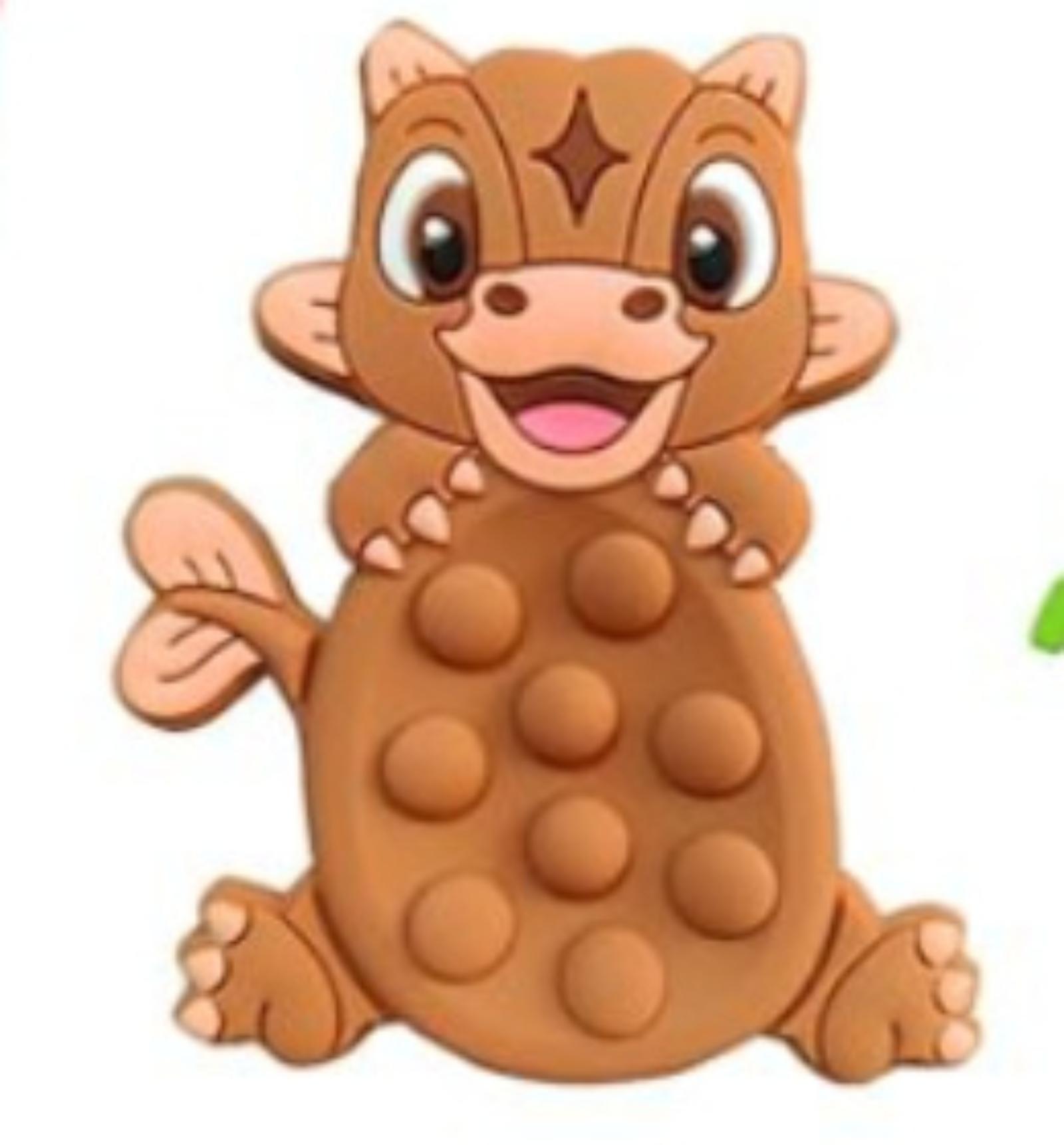 Креативный бестселлер: Американская саламандра Форма животного Формуемая игрушка Популярная Мальтоза Инструмент для снятия стресса Идеальный подарок Для снятия стресса One Size коричневый