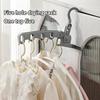 Portable Foldable Travel Hanger Folding Clothes Drying Rack Travel Hangers Hanging Rack with 5 Holes for Hotel Camping Travel