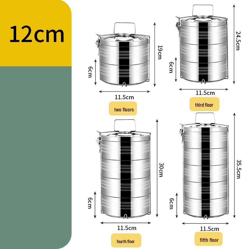 Guosheng Multi-Layer Stainless Steel Insulated Lunch Box – Double-Layer Food Container for Outdoor & Student Use Double Layer