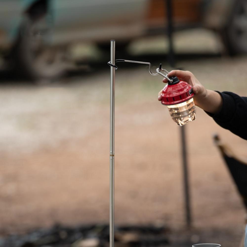 Camping Light Pole Hook Stainless Steel Tent Pole Lamp Hook Multifunctional Outd